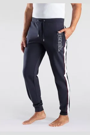 Bench Sweatbroek met opgestikte strepen opzij en logoprint