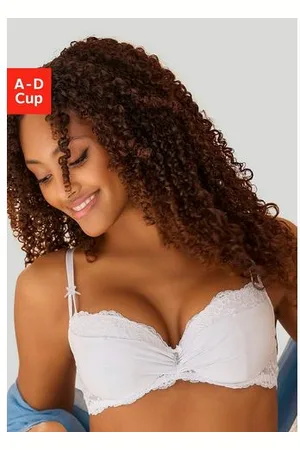 vivance collection Push-up-bh met extravagante plooitjes in satijnen look