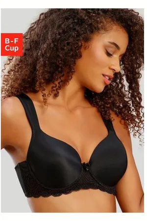 Lascana Bh met steuncups met beugels, naadloze voorgevormde cups, kanten details, lingerie