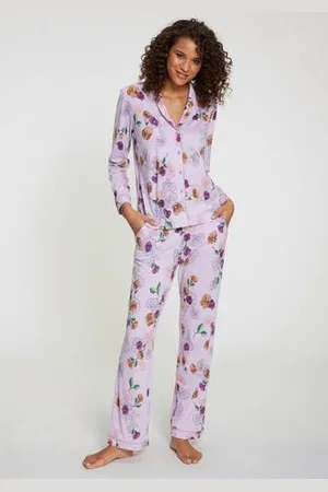 VIVANCE DREAMS Pyjama met bloemdessin (2-delig)