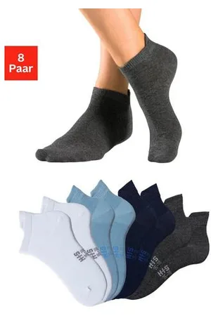 H.I.S Sneakersokken met verlengd boord aan de achterkant (set, 8 paar)