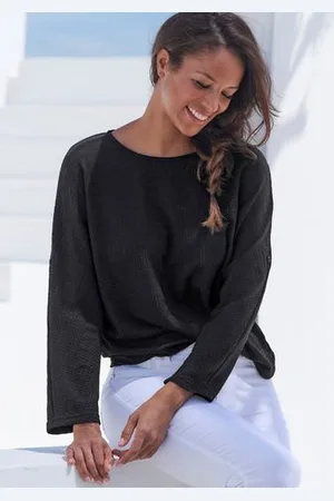 vivance collection 2-in-1-shirt Om op te rollen van kreukvrije crêpe-kwaliteit