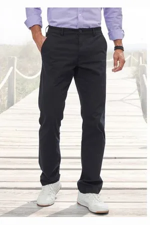 H.I.S Chino Regular fit lange broek, van elastische katoenkwaliteit