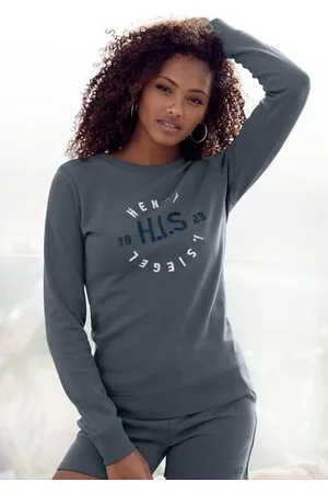 H.I.S Sweatshirt met grote logo-borduurwerk, loungepak