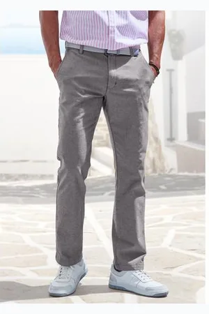 john devin Chino Regular-fit, lange Oxford broek