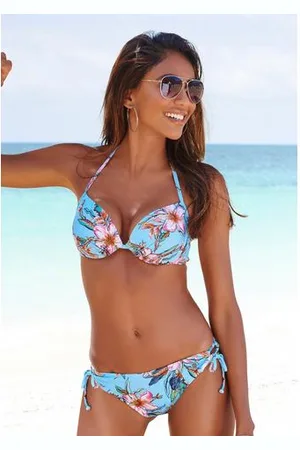 Lascana Bikinibroekje MALIA voor het binden met tropische print