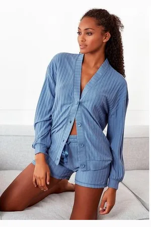 QS by s.Oliver Cardigan met brede knoopsluiting, loungewear
