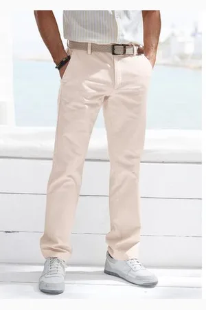 john devin Chino Regular-fit, lange Oxford broek