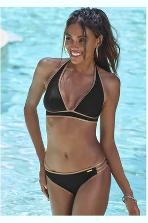 Bruno Banani Triangel-bikinitop Milano met koperen bies