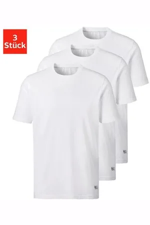 H.I.S Shirt met korte mouwen van katoenmix (Set van 3)