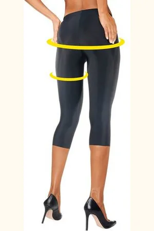 Lascana Caprilegging van licht glanzende kwaliteit, loungewear