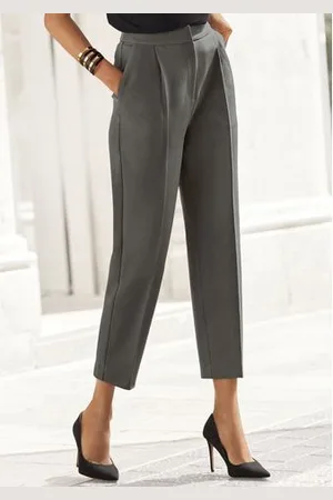 Lascana Persplooibroek in 7/8-lengte, elegante pantalon met zakken, smalle stofbroek