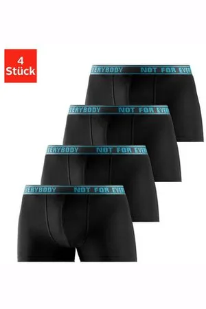 Bruno Banani Boxershort met tekst op de tailleband (set, 4 stuks)
