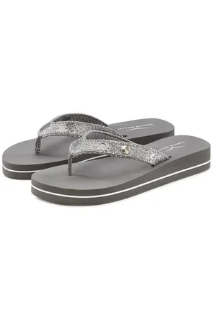 Venice Beach Badslippers Sandaal, pantoletten, badschoenen ultralicht met glitterband VEGAN