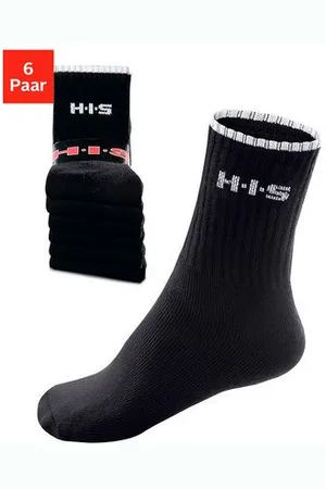 H.I.S Sportsokken met frotté & verstevigde drukzones (set, 6 paar)