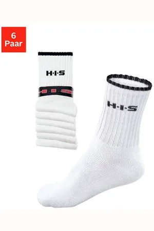 H.I.S Sportsokken met frotté & verstevigde drukzones (set, 6 paar)
