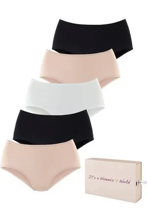 Lascana Tailleslip van katoen, met mooie opbergdoos (Set van 5)