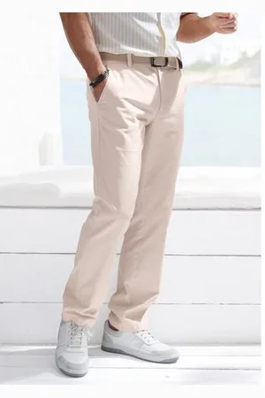 john devin Chino Regular-fit, lange Oxford broek