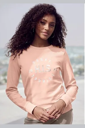 H.I.S Sweatshirt met grote logo-borduurwerk, loungepak