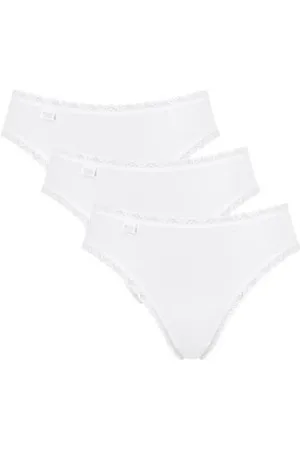 Sloggi Tailleslip 24/7 Cotton Lace Fijne kanten boordjes, platte naden (3 stuks)