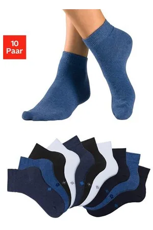 H.I.S Korte sokken met ingebreide symbolen (set, 10 paar)