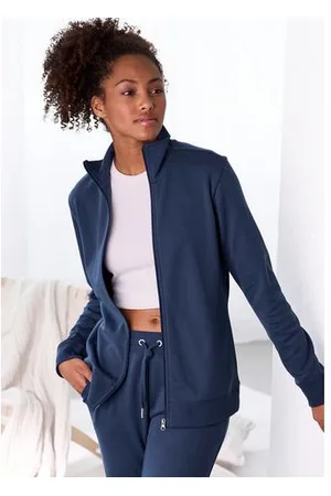 Bench Sweatvest met geborduurd staande kraag, loungepak (1-delig)