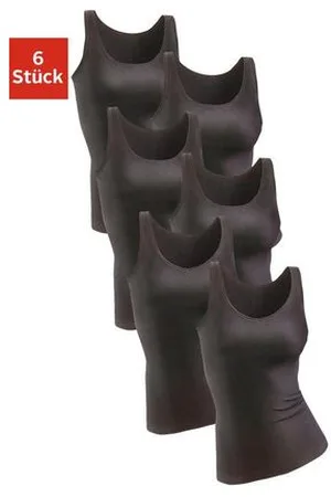 Petite Fleur Hemd van pure katoen, tanktop, onderhemd (6 stuks, Set van 6)