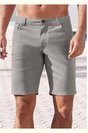 john devin Chino-short Regular fit 5-pocket chino-shorts van elastische katoenkwaliteit