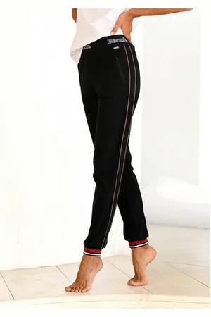 Bench Relaxbroek met zijstrepen, loungewear, loungepak