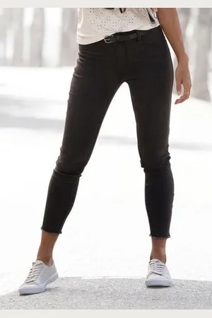 Lascana Jeggings met ritsen aan de zoom, skinny, elastische kwaliteit, modieus