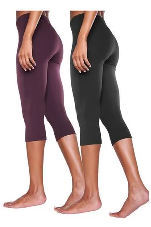 Vivance Caprilegging met rubberen tailleband, loungewear (Set van 2)