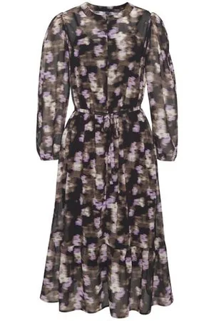 Lascana Midi-jurk met onderjurk, chiffonjurk, herfstachtig, feestelijk