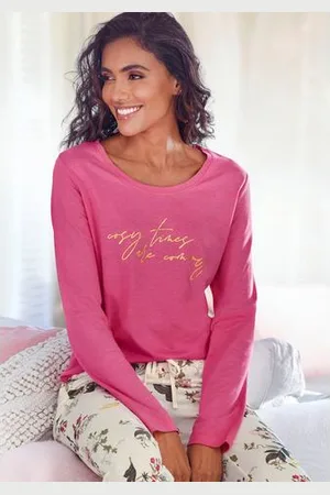 Lascana Shirt met lange mouwen met folieprint