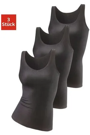 Petite Fleur Hemd van pure katoen, tanktop, onderhemd (Set van 3)