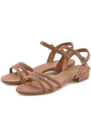 Lascana Sandalen Sandalette, zomerschoen met gevlochten bandjes VEGAN
