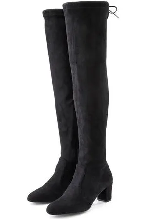 Lascana Overknee-laarzen Slouchy boots, lange schacht laarzen, instap laars, zacht stretchmateriaal
