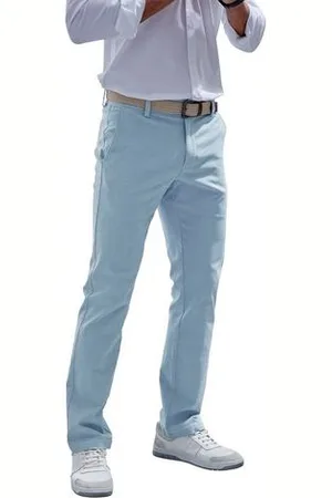 john devin Chino Regular-fit, lange Oxford broek