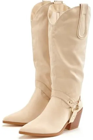 Lascana Laarsjes Cowboylaarzen, Slouchy boots met afneembare schacht, Laarzen VEGAN