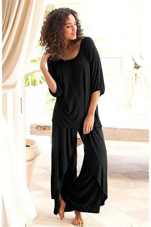 Lascana Pyjama Broek in elegante laaglook (2-delig, 1 stuk)