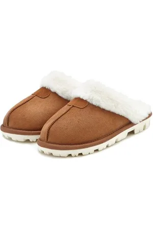 vivance collection Pluchen pantoffels Huisschoen, Pantoffels, Clogs, Slippers, Pantolette met warme voering VEGAN