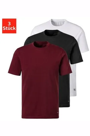 H.I.S Shirt met korte mouwen van katoenmix (Set van 3)