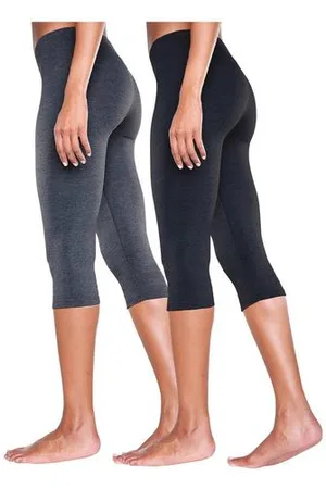 Vivance Caprilegging met rubberen tailleband, loungewear (Set van 2)