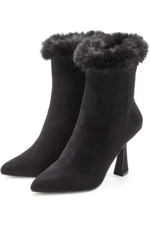 Lascana Highheel-laarsjes enkellaarsjes met rits