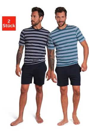 AUTHENTIC LE JOGGER Shortama (4-delig, Set van 2)