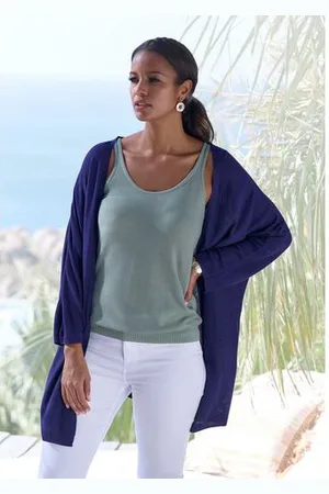 vivance collection Cardigan Van zachte viscosekwaliteit Gebreide vest van zachte viscosekwaliteit