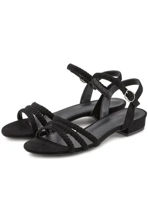 Lascana Sandalen Sandalette, zomerschoen met gevlochten bandjes VEGAN