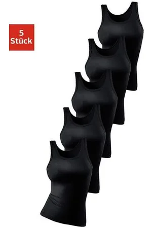 Petite Fleur Hemd van zachte fijnrib-kwaliteit, tanktop, onderhemd (5 stuks, Set van 5)
