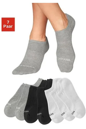 Lascana Sneakersokken met voetfrotté (set, 7 paar)