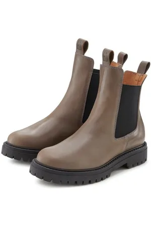 ELBSAND Laarsjes Chelsea laarzen, instaplaarzen, bikerboots van leer