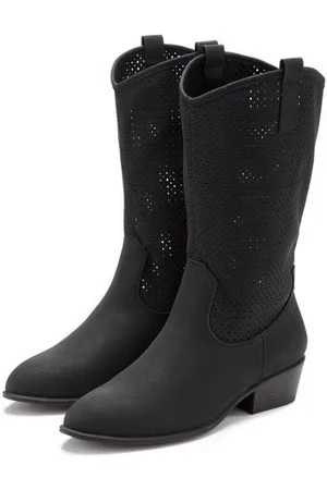 Lascana Westernlaarzen Zomerlaarzen, enkellaarsjes, instap laarzen, cowboy-look, cut-outs